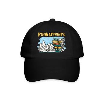 Lesen ist magisch Bücher lesen Buch lesen - Baseballkappe - Schwarz/Schwarz - Vorne