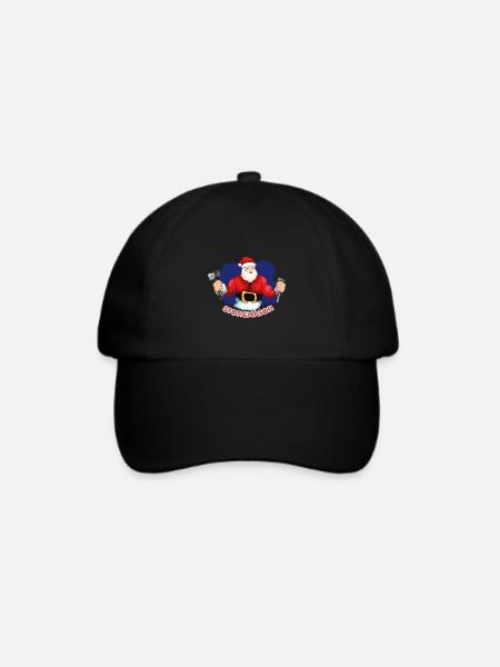 Kräftiger Steinmetz Weihnachtsbaustelle - Baseballkappe - Schwarz/Schwarz