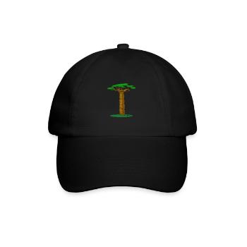 Baobab Tree - Baseballkappe - Schwarz/Schwarz - Vorne