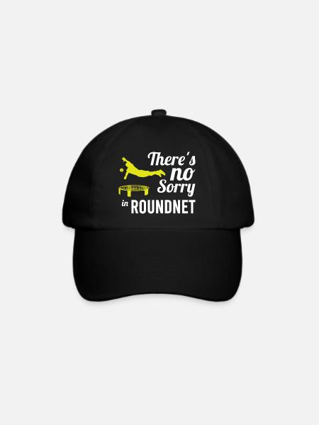 Roundnet Trampolin Ball Roundnet Spiel - Baseballkappe - Schwarz/Schwarz