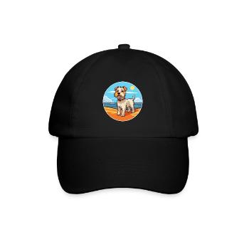 Sporting Lucas Terrier Hunderasse Cartoon Kawaii - Baseballkappe - Schwarz/Schwarz - Vorne