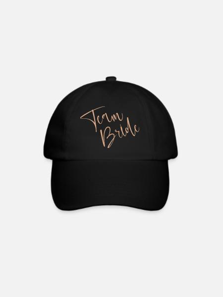 Team Bride - Baseballkappe - Schwarz/Schwarz