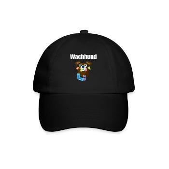 Wachhund - Ich liebe Energy Drinks Party Hund - Baseballkappe - Schwarz/Schwarz - Vorne