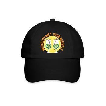 Feuchte deine Pfeife an - Baseballkappe - Schwarz/Schwarz - Vorne