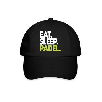 Padel Padelspieler Padeltennis Paddle Padeltrainer - Baseballkappe - Schwarz/Schwarz - Vorne