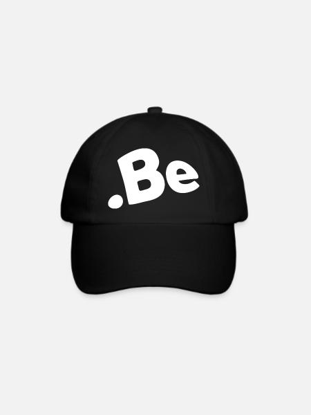 Belgien Internet-Code des Landes - Baseballkappe - Schwarz/Schwarz