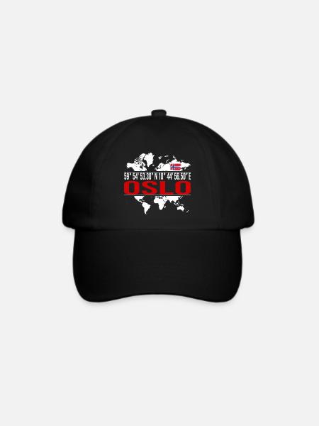 Oslo - Baseballkappe - Schwarz/Schwarz