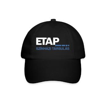ETAP szinhazi tarsulas - Baseballkappe - Schwarz/Schwarz - Vorne