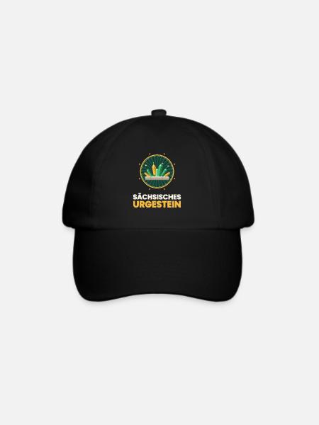 SACHSEN SÄCHSISCHES URGESTEIN - Baseballkappe - Schwarz/Schwarz