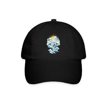 Dept Wolkenstufen - Baseballkappe - Schwarz/Schwarz - Vorne