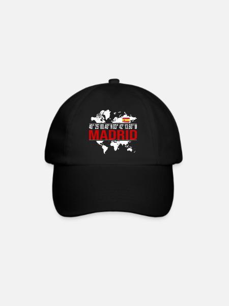 Madrid - Baseballkappe - Schwarz/Schwarz