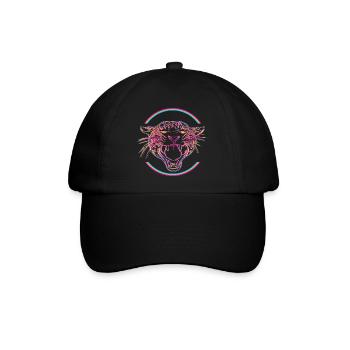Neon Tiger in Hypercolor Ring - Baseballkappe - Schwarz/Schwarz - Vorne