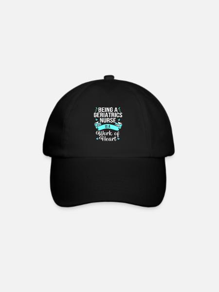 Altenheim Altenpflegerin Krankenschwester - Baseballkappe - Schwarz/Schwarz