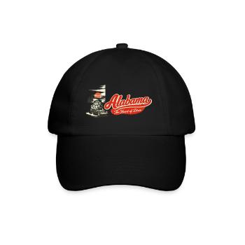 Alabama Retro Vintage Pickup Truck Heart of Dixie - Baseballkappe - Schwarz/Schwarz - Vorne