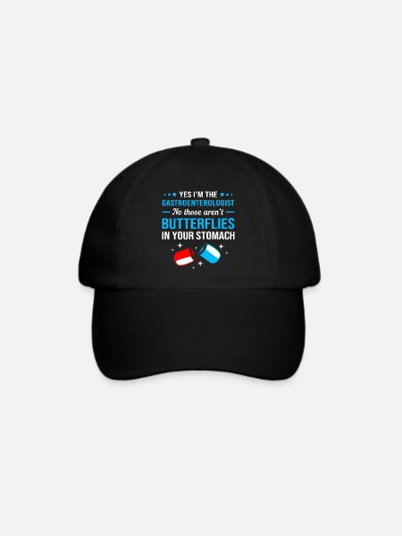 Gastroenterologie - Baseballkappe - Schwarz/Schwarz