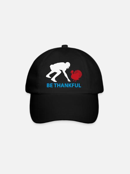 Sei dankbar, Harvest Silhouette - Baseballkappe - Schwarz/Schwarz