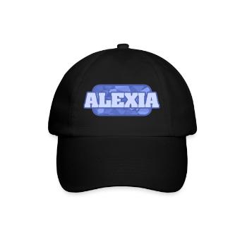 Geschenkidee Alexia - Baseballkappe - Schwarz/Schwarz - Vorne