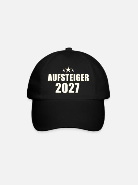 Aufsteiger 2027 - Baseballkappe - Schwarz/Schwarz