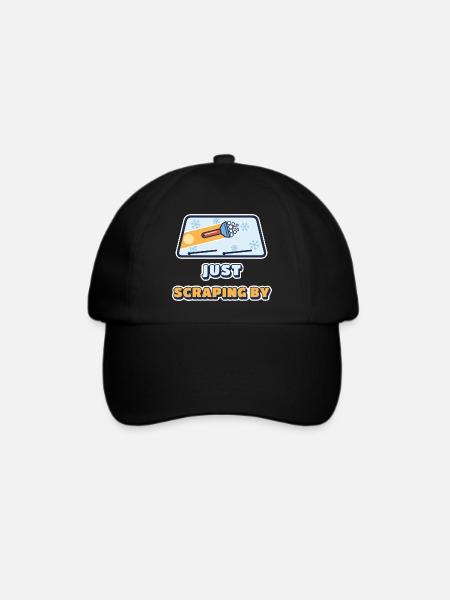 Ich komme gerade so über die Runden - Baseballkappe - Schwarz/Schwarz