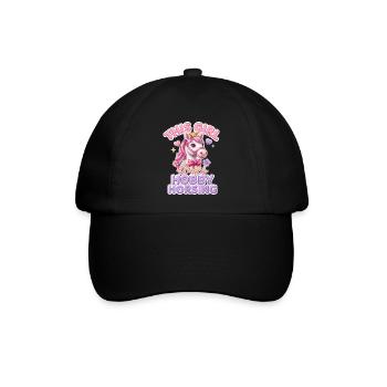 This Girl Loves Hobby Horsing Steckenpferd - Baseballkappe - Schwarz/Schwarz - Vorne