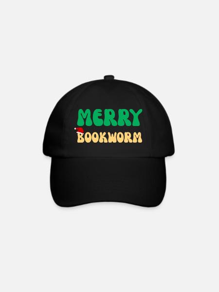 Lese-Tote-Tasse Ästhetisches Buch-Nerd-Geschenk - Baseballkappe - Schwarz/Schwarz