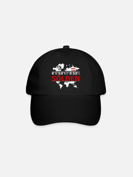 Sölden - Baseballkappe - Schwarz/Schwarz