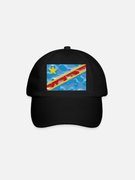 Land Kongo - Baseballkappe - Schwarz/Schwarz