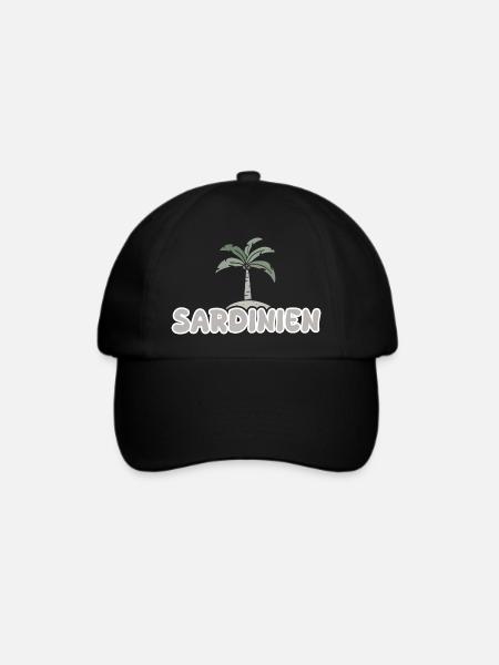 Urlaub Sardinien - Baseballkappe - Schwarz/Schwarz