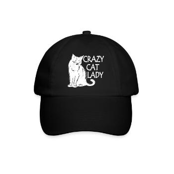 Cat cat - Baseballkappe - Schwarz/Schwarz - Vorne