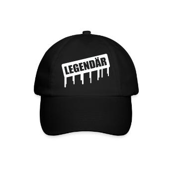Legendär Graffiti Drip - Baseballkappe - Schwarz/Schwarz - Vorne
