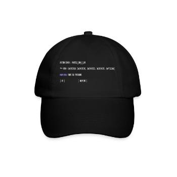 Lustiger Programmierer Spruch New Gen Same Old Pro - Baseballkappe - Schwarz/Schwarz - Vorne