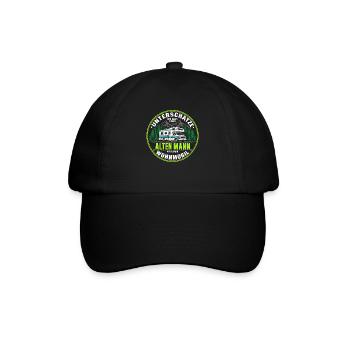 Unterschätze niemals alten Mann mit Wohnmobil  - Baseballkappe - Schwarz/Schwarz - Vorne