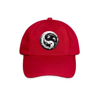 Yin and Yang Orca - Baseball Cap - classic red - Front