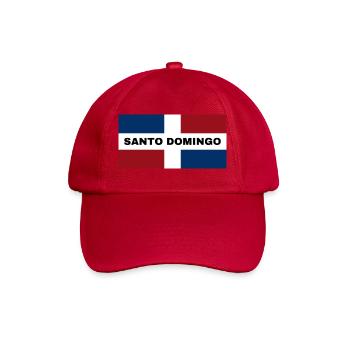 Santo Domingo City in Dominican Republic Flag - Baseball Cap - classic red - Front