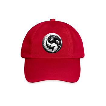 Yin und Yang Orca - Baseballkappe - klassisch Rot - Vorne