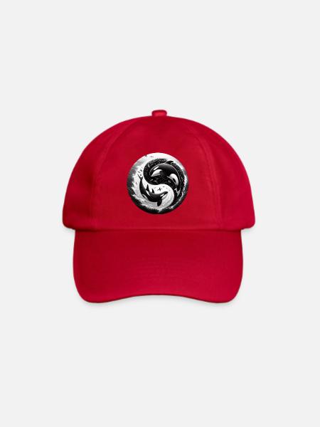 Yin und Yang Orca - Baseballkappe - klassisch Rot