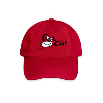 Cool Crab Coole Krabbe baby lustiges Bild funny - Baseballkappe - klassisch Rot - Vorne