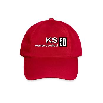 Zündapp KS 50 watercooled - Baseballkappe - klassisch Rot - Vorne