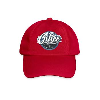Ostsee Shirt bedruckt in top Markenqualität - Baseballkappe - klassisch Rot - Vorne