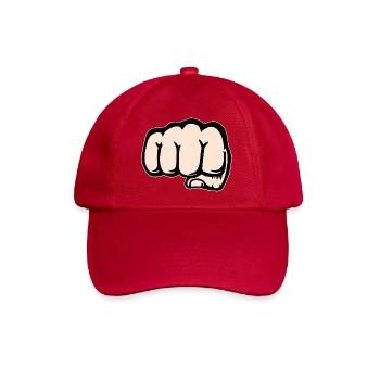 Faust Hand Symbol vorne - Baseballkappe - klassisch Rot - Vorne