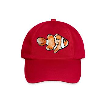 Clownfisch-Pop-Art: Bright Sea Buddy - Baseballkappe - klassisch Rot - Vorne