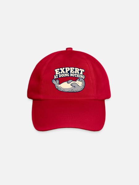 Nichts-Nichts-Siegel - Baseballkappe - klassisch Rot