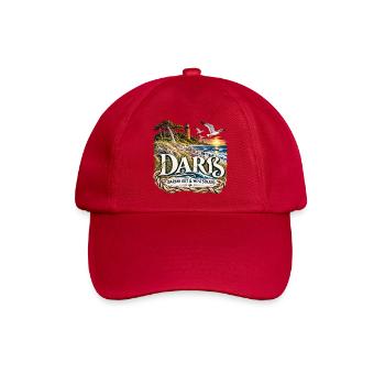 Darß Küstenlogo Nautik - Baseballkappe - klassisch Rot - Vorne