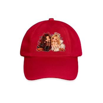 Cute Halloween Witch & Black Cat - Baseballkappe - klassisch Rot - Vorne
