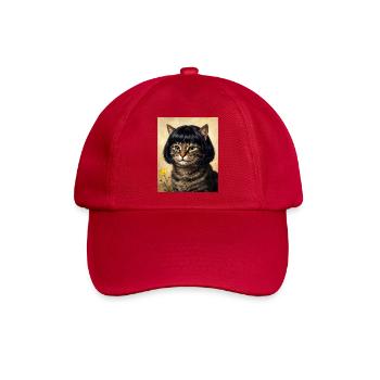 Lustige Katze Bob Haarschnitt - Baseballkappe - klassisch Rot - Vorne