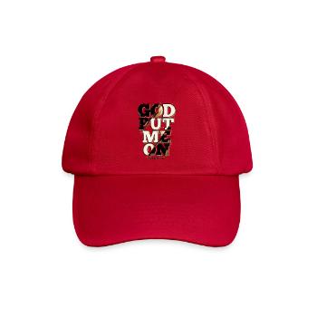 God Put Me On – Christliches Faith Statement - Baseballkappe - klassisch Rot - Vorne