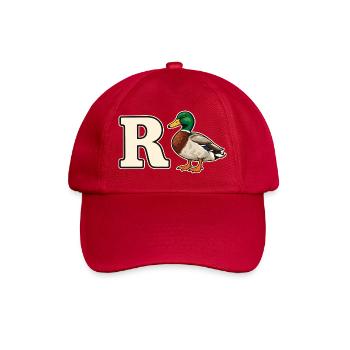 R Ente Lustiges Rentenmotiv - Baseballkappe - klassisch Rot - Vorne