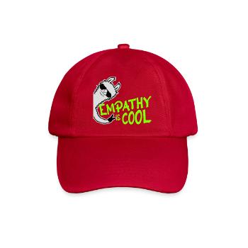Empathy is cool freches Lama Empathie Mit Herz - Baseballkappe - klassisch Rot - Vorne