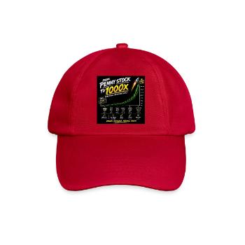 Von Penny Stock zu 1000x - Baseballkappe - klassisch Rot - Vorne