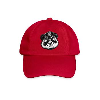 Cool Panda Polizei Sonnenbrille Panda Lover Kunst - Baseballkappe - klassisch Rot - Vorne